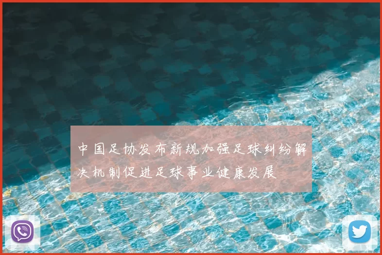 中国足协发布新规加强足球纠纷解决机制促进足球事业健康发展