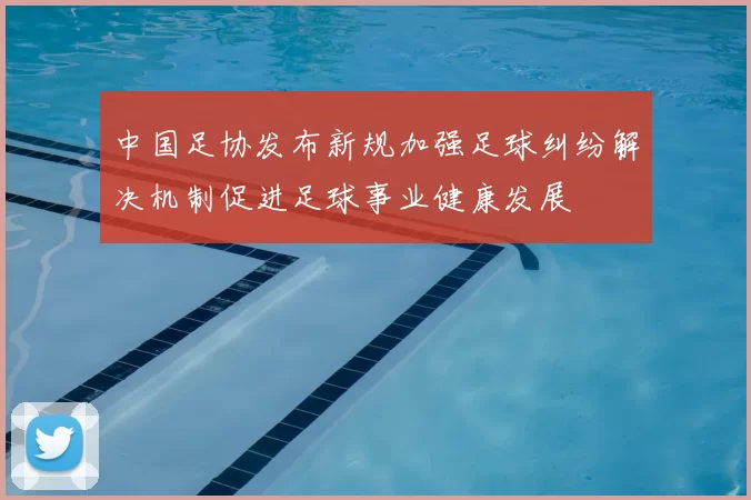 中国足协发布新规加强足球纠纷解决机制促进足球事业健康发展