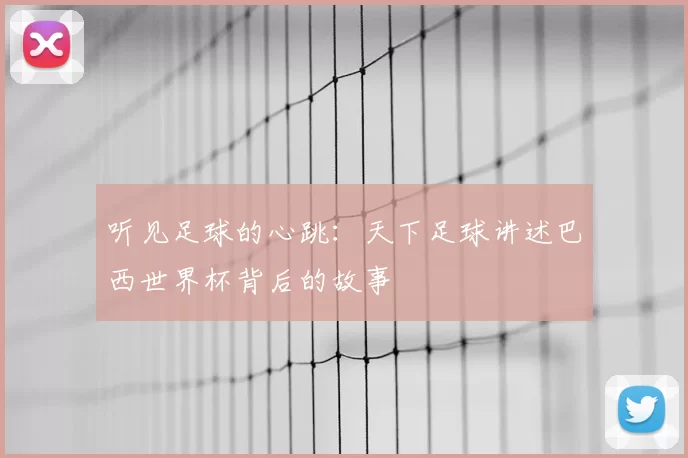 听见足球的心跳：天下足球讲述巴西世界杯背后的故事